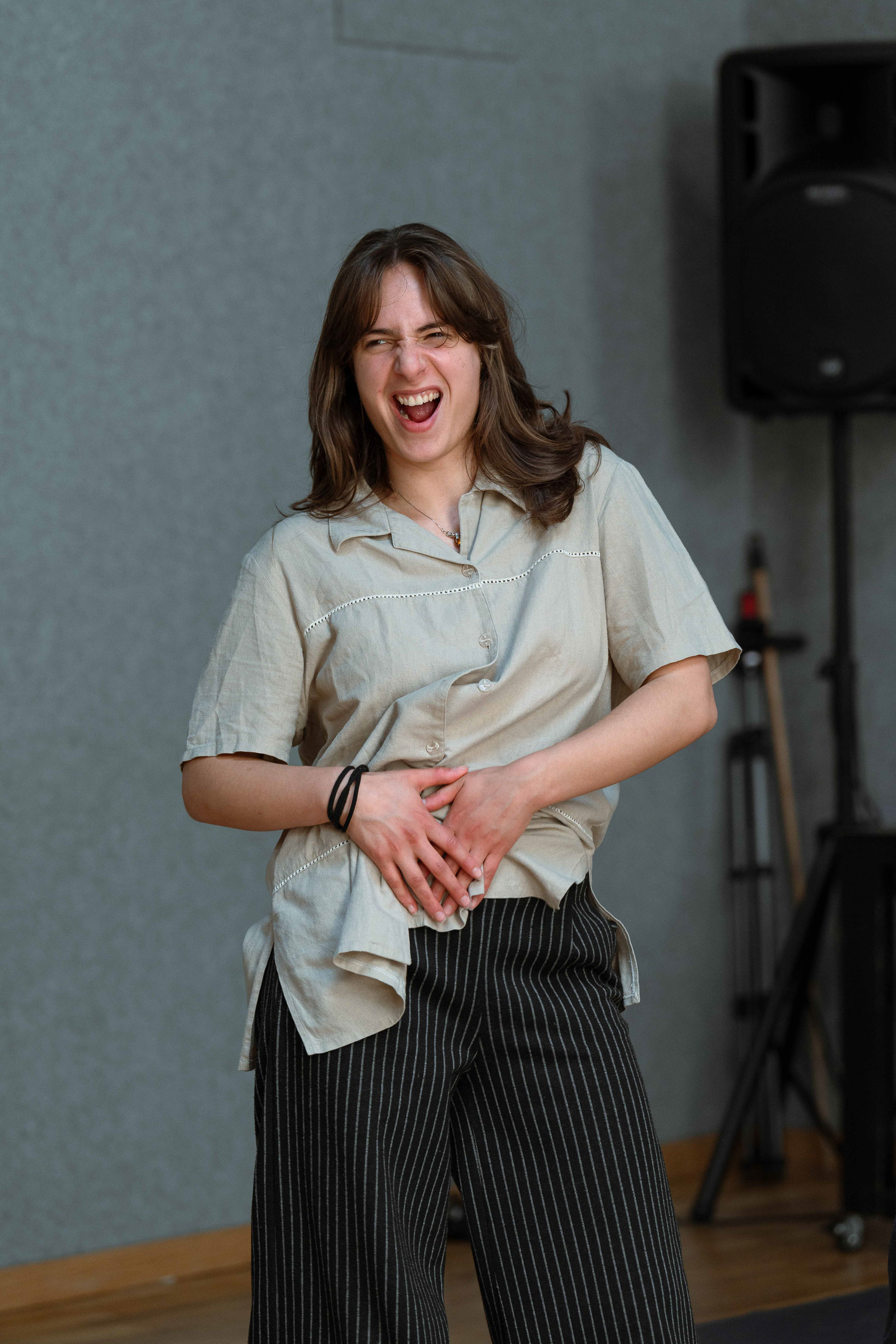 Foto reportage e creazione contenuti al Mob studios di Roma nella lezione di recitazione alla Actorsgym